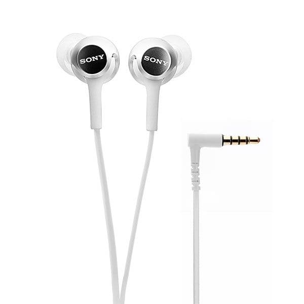 Sony MDR-EX155AP Wired in Ear Headphone with Mic - White