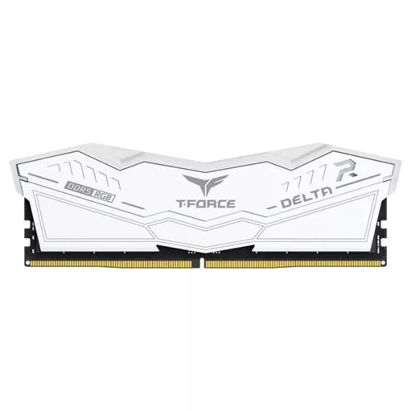 TEAMGROUP T-Force Delta RGB DDR5 32GB (2x16GB) 7200MHz CL34 Desktop Ram (White) - 4