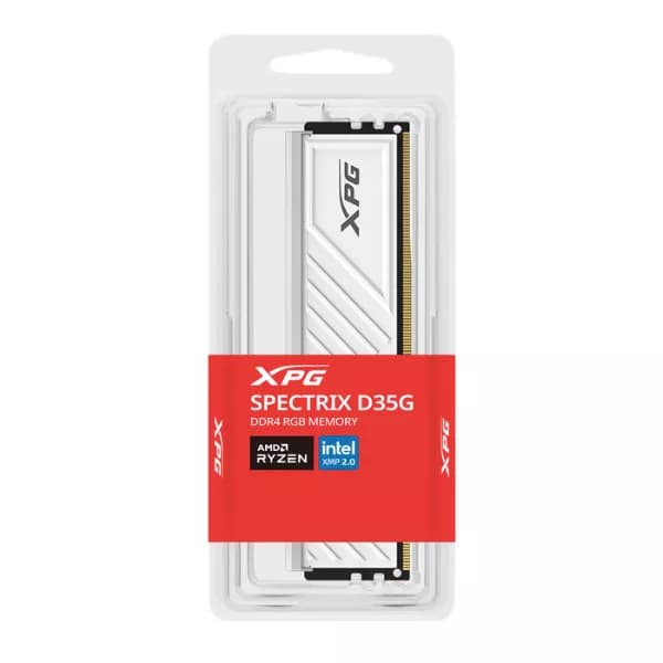 Adata XPG Spectrix D35G RGB 32GB (32GBx1) DDR4 3600MHz CL18 Ram (White)