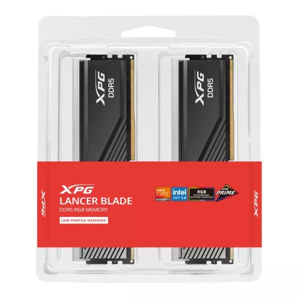Adata XPG Lancer Blade RGB 32GB (16GBx2) DDR5 6000MHz CL48 Desktop Ram (Black)