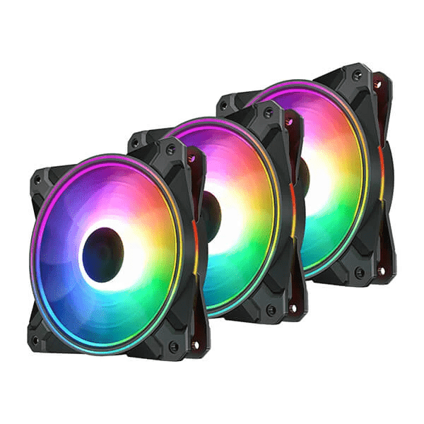 Deepcool CF120 PLUS 120mm ARGB Cabinet Fan (Triple Pack) - 1