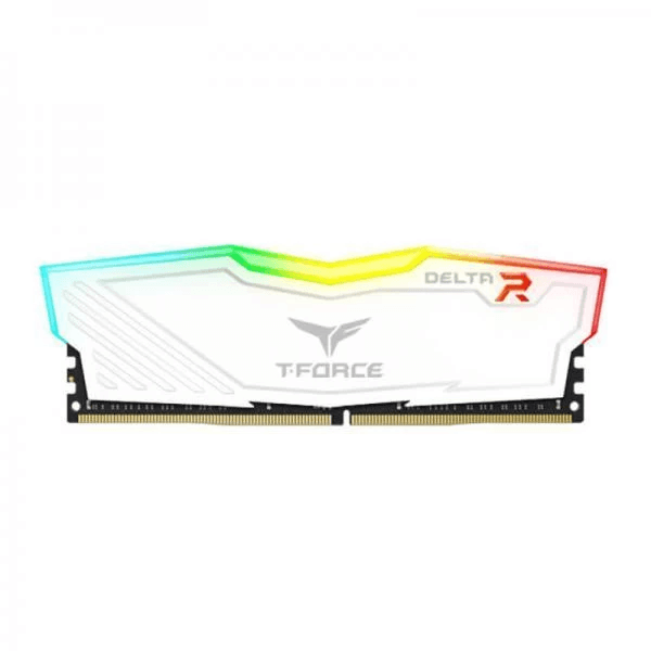 TeamGroup T-Force Delta RGB 8GB (8GBX1) DDR4 Ram 3200Mhz - White