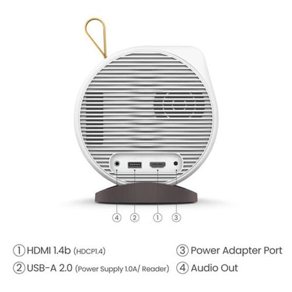 BENQ GV11 DLP Portable Wireless Projector - White - 6