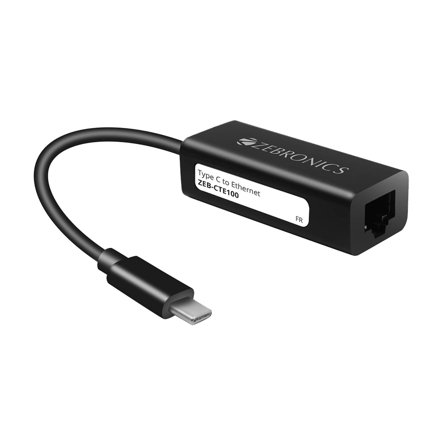 Zebronics Zeb-CTE100 Type C to RJ45 Ethernet LAN Adapter - 1