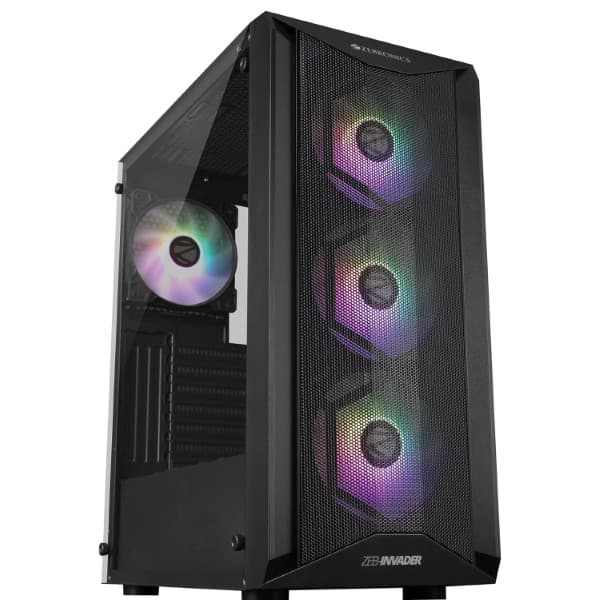 Zebronics Invader Mid-Tower Premium Gaming Cabinet