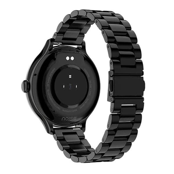 Noise Diva Smartwatch with Diamond Cut dial Glossy Metallic Finish AMOLED Display (Metallic Black)