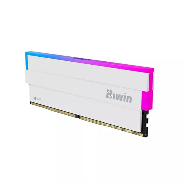 Biwin White Opal DW100 DDR5 RGB RAM 32GB (16GBx2) 7200MHz CL34